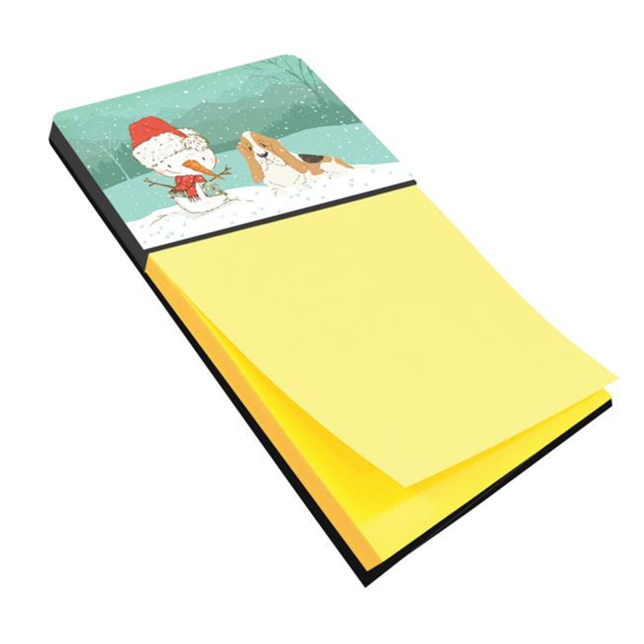 Carolines Treasures CK2051SN Basset Hound Snowman Christmas Sticky Note Holder